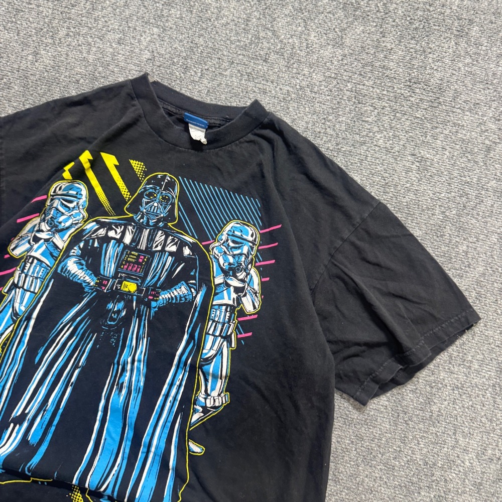 Star Wars T-Shirt Men's XL Darth Vader Stained Distressed Cotton Blend Y2K